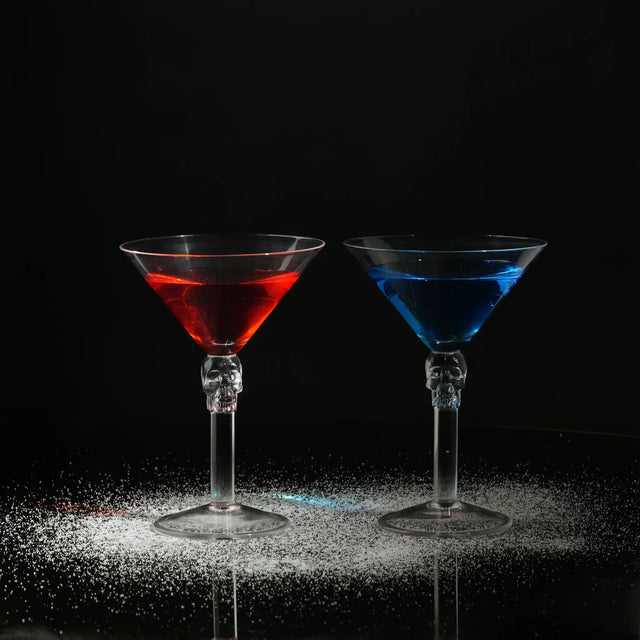 4 Martini Glass Crystal Head